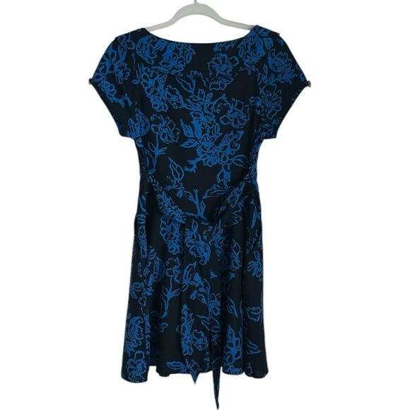 Free People Blue Floral A Thing Called Love Linen Blend A line dress Size 8 - Picture 4 of 13